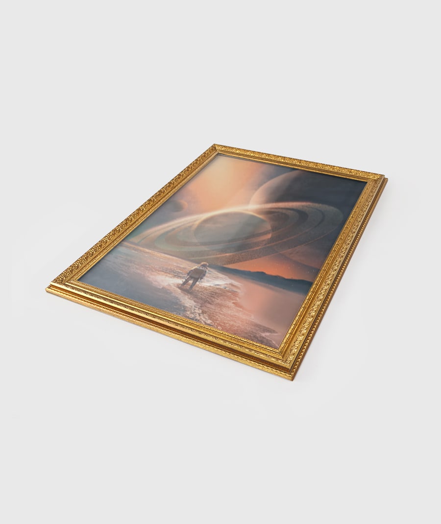 Vintage Bronze Frame Matte Poster