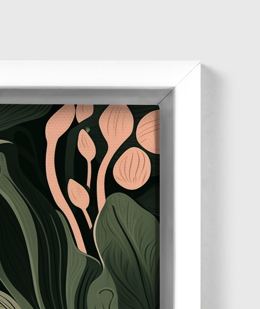 Personalised White Frame Canvas