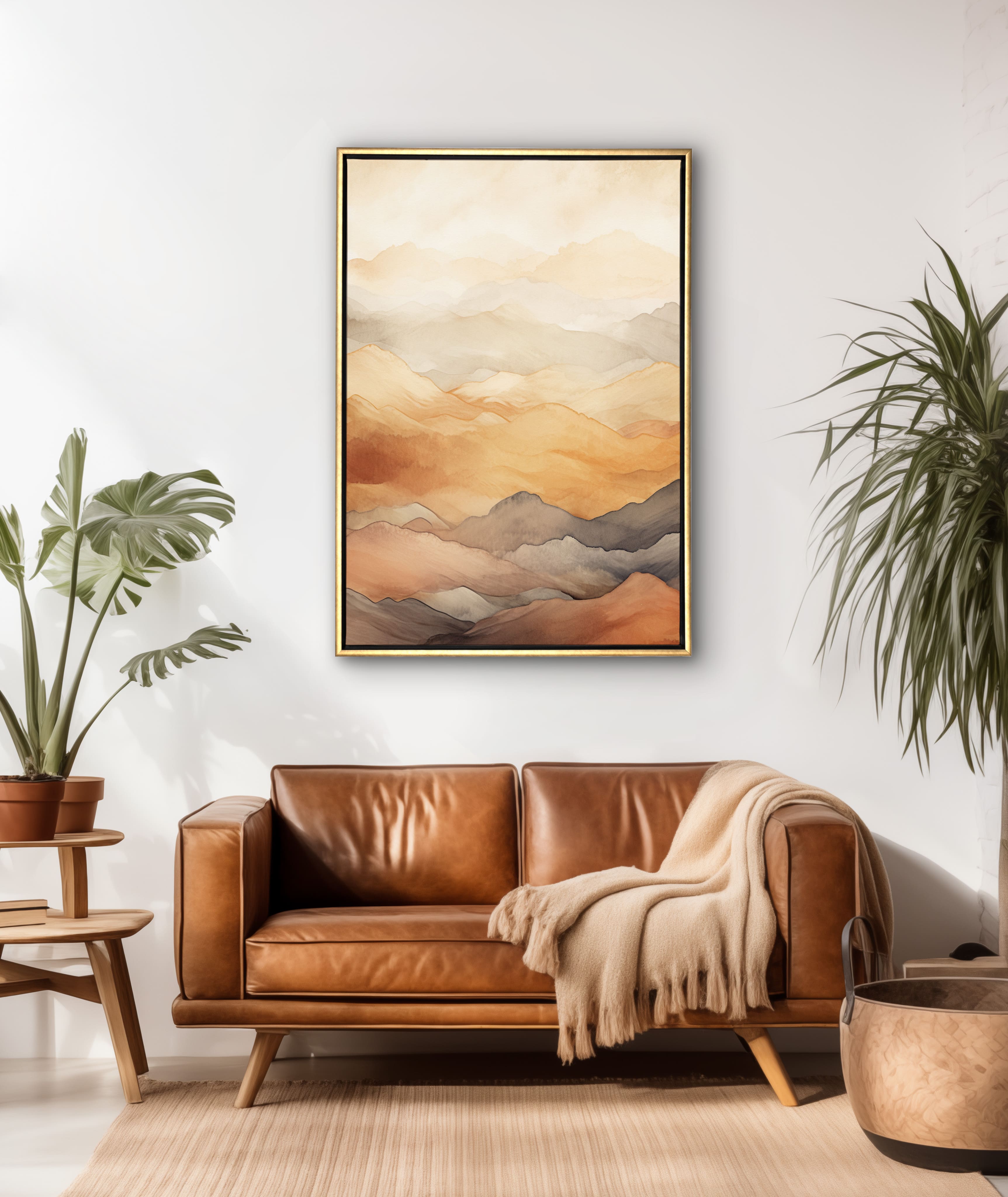 Personalised Pure Gold Frame Canvas