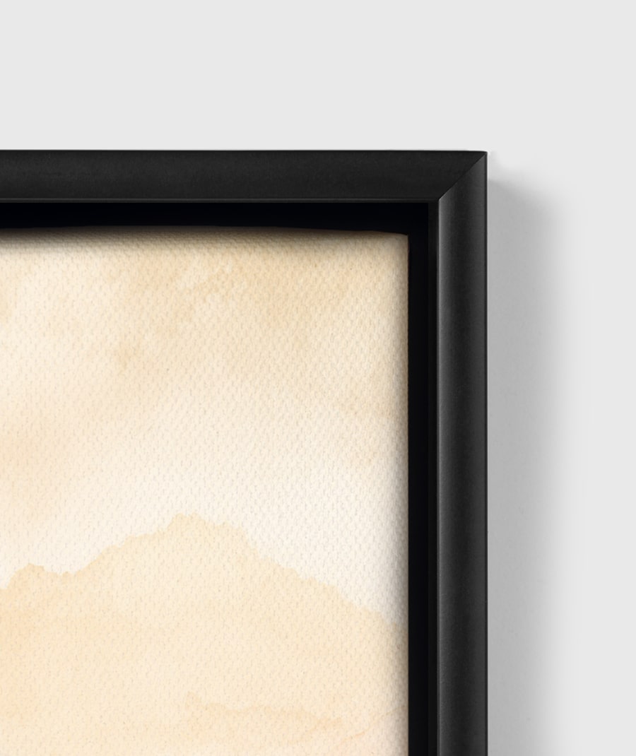 Personalised Black Frame Canvas