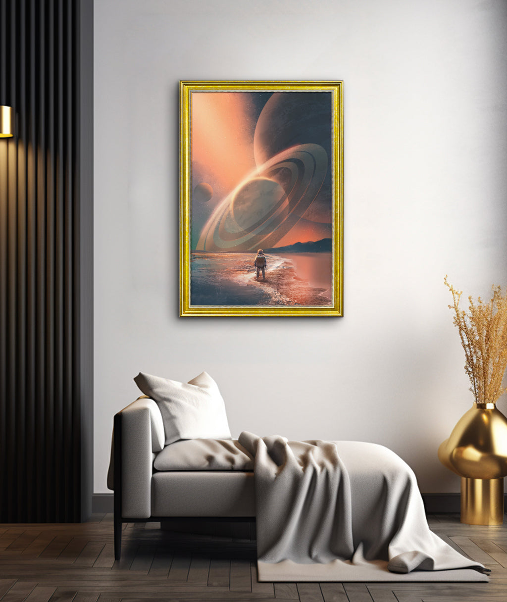 Modern Gold Frame Matte Poster