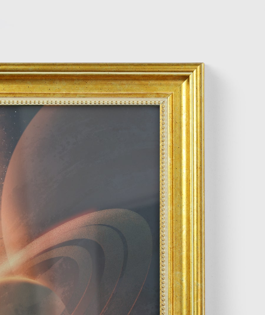 Modern Gold Frame Matte Poster