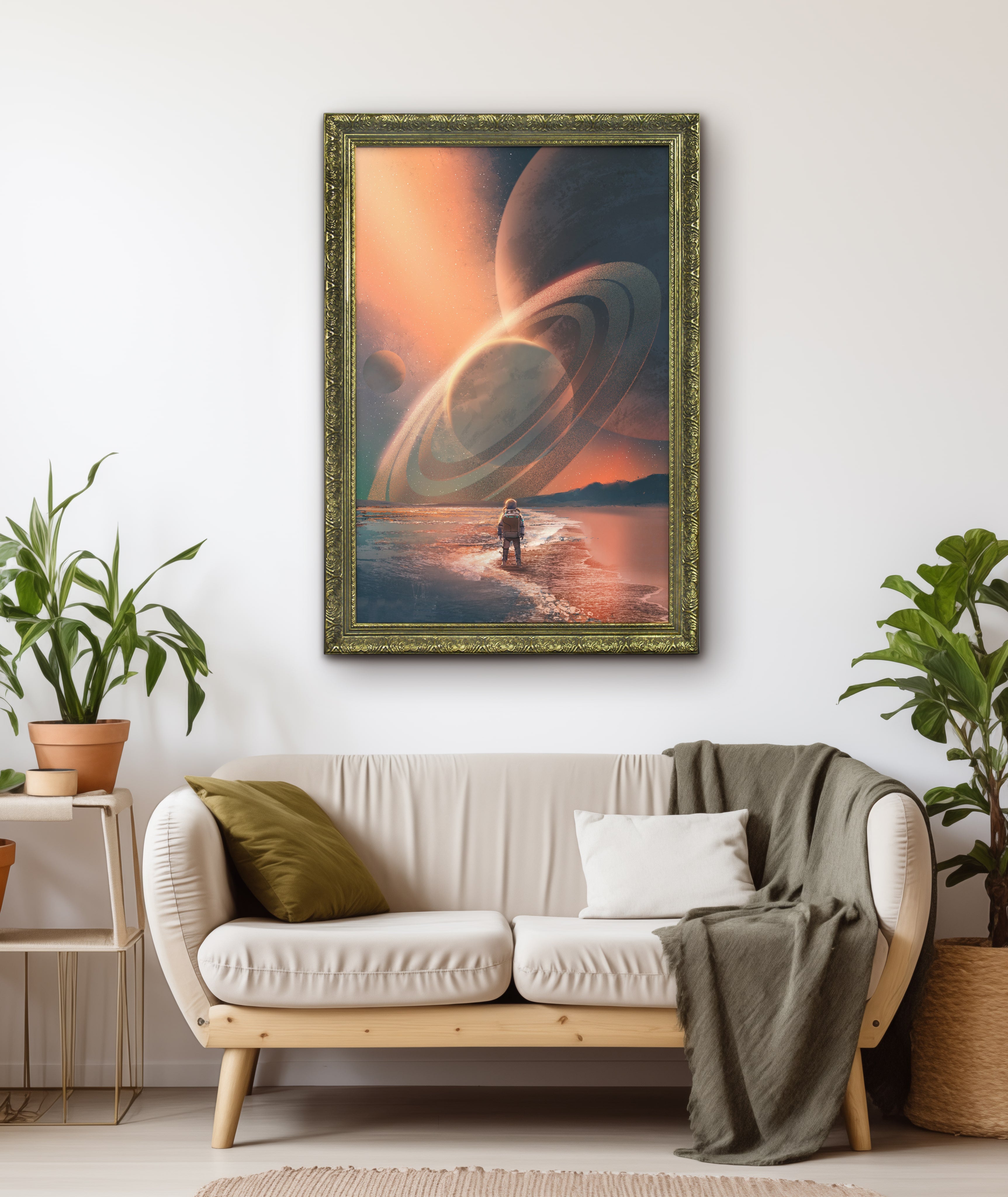 Vintage Bronze Frame Matte Poster