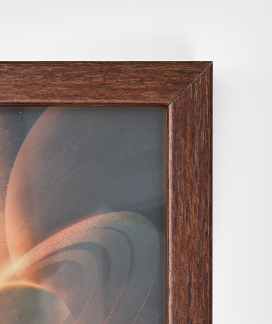 Dark Wood Frame Matte Poster