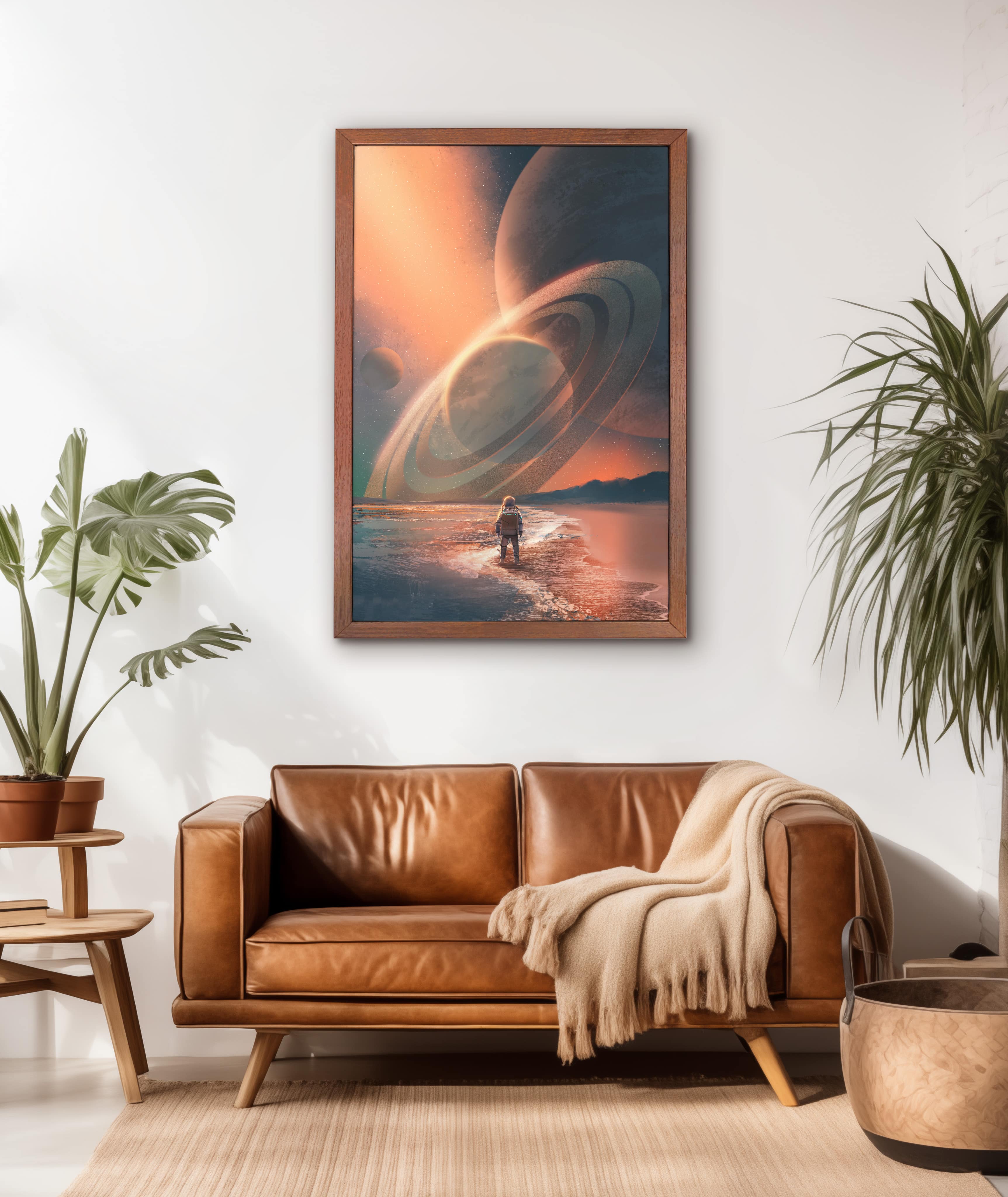 Dark Wood Frame Matte Poster