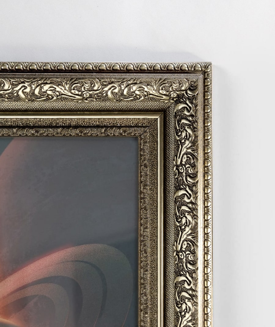 Vintage Silver Frame Matte Poster