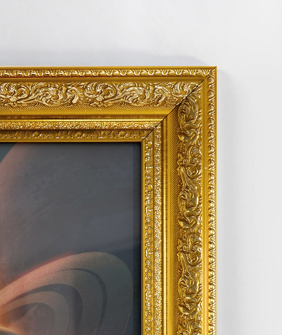 Vintage Gold Frame Matte Poster