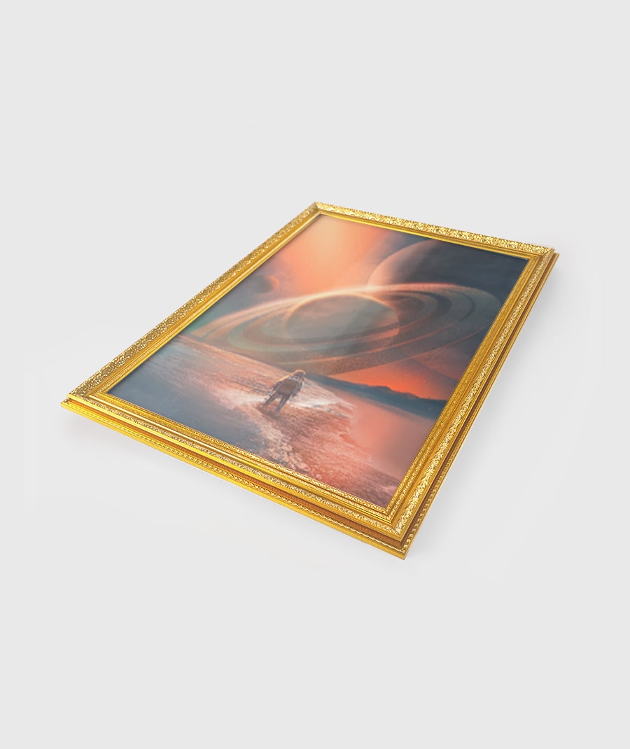 Vintage Gold Frame Matte Poster