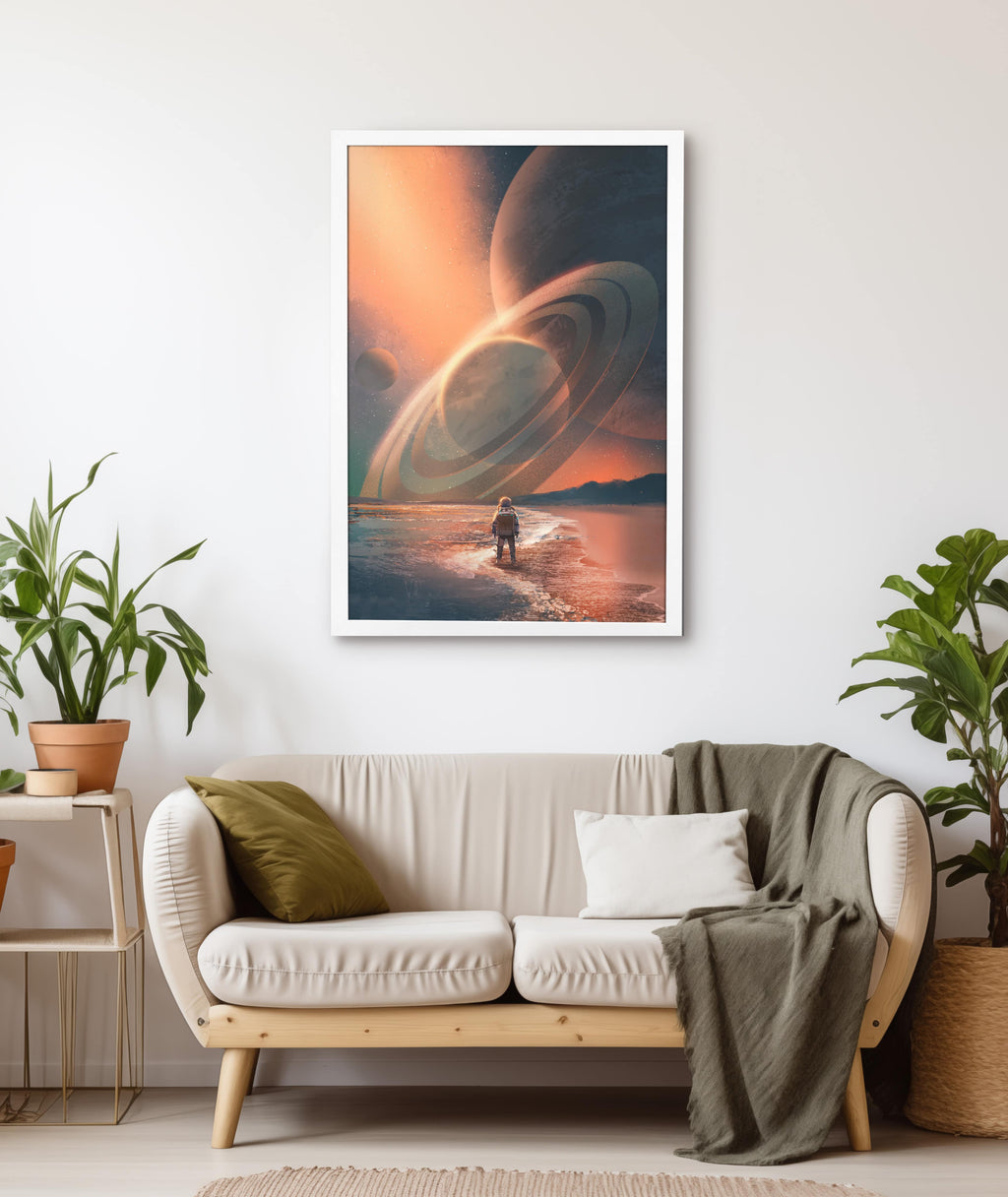 White Frame Matte Poster